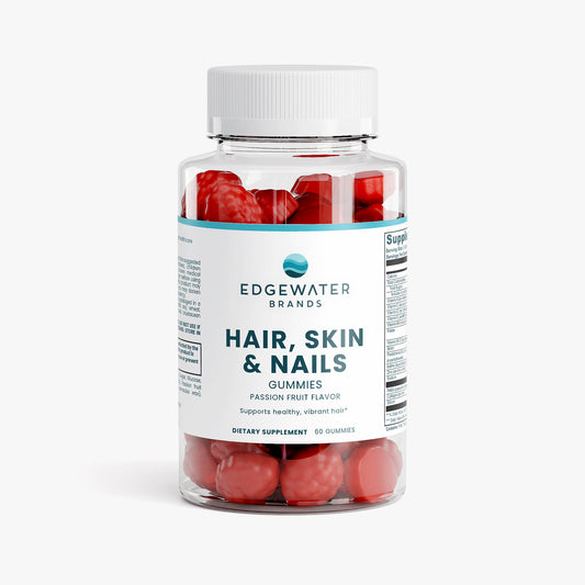 hair skin and nails biotin collagen gummies bottle