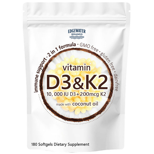 Premium Vitamin D3 + K2 with Coconut Oil